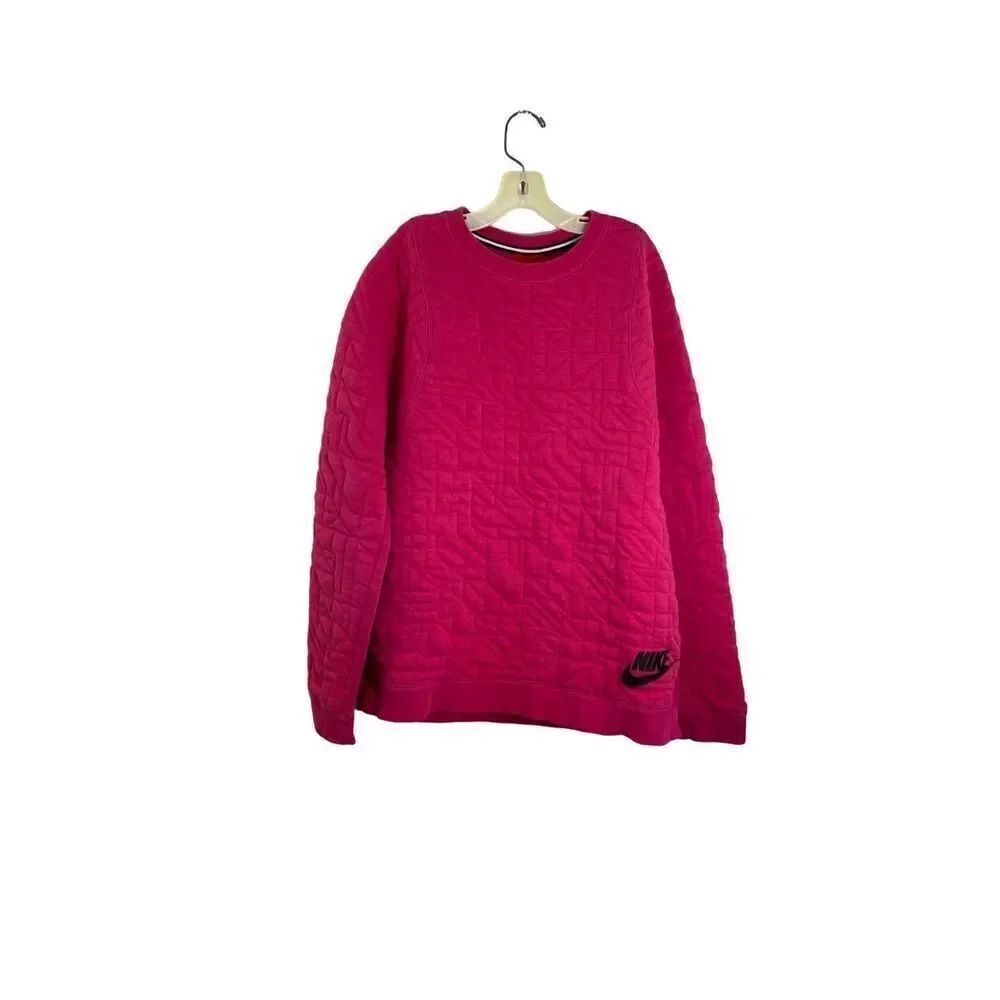 Nike women’s/girls coated pattern, pink sweatshirt, girls/XL women’s/sm